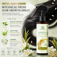 Kit de Spray Capillaire Fortifiant et Nourrissant à l'Eau de Riz Fermentée Marque Blanche avec Biotine, Aloès, Ortie et Kératine – OEM ODM