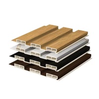 Suministro directo de fábrica WPC Panel plano de pared Hoja de mármol de PVC Fácil instalación Exterior impermeable para villas Decoración de madera insonorizada