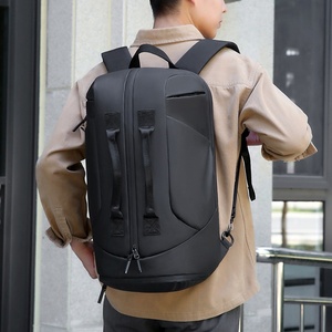 Men's Fashionable Multi-Functional <b>Large</b>-<b>Capacity</b> <b>Backpack</b> Waterproof Oxford Travel Bag Geometric Design for Fitness Business - Product Image 3