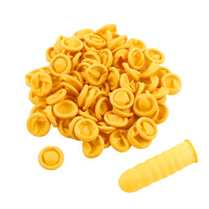 Antislip Fabrikant Van Hoge Kwaliteit Fabriek Direct Wegwerp Cleanroom Industriële Nitril Latex Vingerbedden - Product Image 1