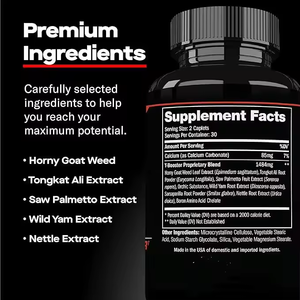 Integratore Vitaminico T-<span class=keywords><strong>Booster</strong></span> per Uomini, 60 Capsule per Flacone, per Energia Quotidiana, Forza e Sistema Immunitario - Product Image 5