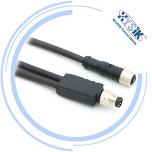 ตัวแยกสายเคเบิลแบบ Y รุ่น M8 พร้อมขั้วต่อแบบขึ้นรูปสำหรับการจ่ายไฟ - Product Image 2