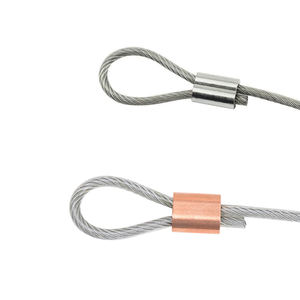 Manchons de compression en cuivre et aluminium sur mesure, trou unique, ovale, <span class=keywords><strong>double</strong></span> trou, forme de 8, pince pour câble métallique pressé, métrique et en pouces - Product Image 4