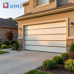 <span class=keywords><strong>Porte</strong></span> <span class=keywords><strong>de</strong></span> <span class=keywords><strong>garage</strong></span> sectionnelle moderne à panneau affleurant noir, automatique, <span class=keywords><strong>isolée</strong></span> en acier et panneaux sandwich PU, pour villa contemporaine - Product Image 3