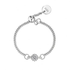 Anillos de Joyería Dylam con Diseño Personalizado Único, Chapados en Oro de 18K y Rodio Fino, Cadena de Plata 925 con Circonita 5A, para Navidad - Product Image 1