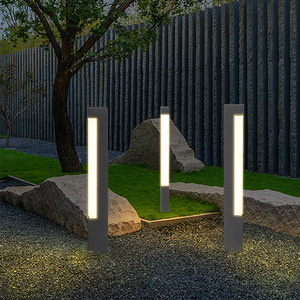Lawn <b>Lights</b> Outdoor Square <b>LED</b> Garden Lamp Waterproof Aluminum Body <b>Light</b> <b>Sensor</b> 3-Year Warranty - Product Image 4
