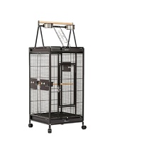 Ensemble d'élevage d'oiseaux : Grande cage en métal pour canaris, villa de luxe en fer pour perroquets, grande maison extérieure pour oiseaux de grande taille