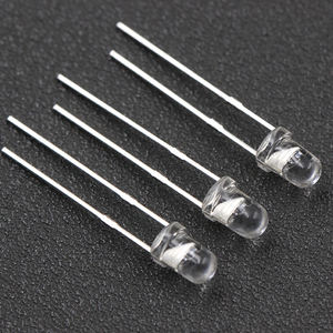 1000 unités par paquet 3mm tête ronde transparente <span class=keywords><strong>flash</strong></span> unique rouge jaune bleu vert blanc prise directe LED - Product Image 4