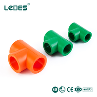 Fabricants de tuyaux PPR directs d'usine, certifiés NSF, raccords en T PPR vert/orange, accessoires de tuyauterie PPR à 3 voies, raccords d'alimentation en eau