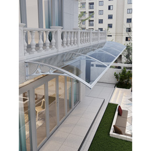 Mái hiên nhôm ngoài trời, mái che cửa sổ ban công bằng polycarbonate - Product Image 3