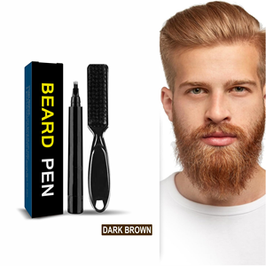 Crée une barbe à l'aspect naturel, moustache et sourcils, pointe de micro-fourche, remplisseur de <span class=keywords><strong>crayon</strong></span> à barbe pour hommes, stylo à barbe longue durée résistant à l'eau - Product Image 6