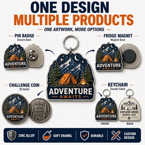 Llavero Personalizado con Temática de Montaña, Souvenir de Camping, Aleación de Zinc, Esmalte Suave 2D, para Regalo de <span class=keywords><strong>Club</strong></span> de Senderismo, Empaque Personalizado - Product Image 5