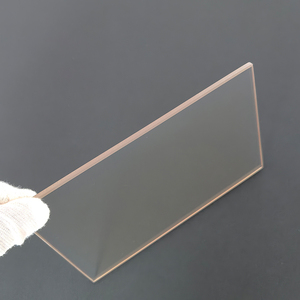 Placa de vidrio de cerámica transparente cerámica de vidrio resistente al fuego para personalización de chimenea - Product Image 1
