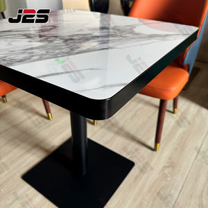 ชุดโต๊ะและเก้าอี้ร้านอาหารหินสีดำสำหรับโครงการ<span class=keywords><strong>โรงแรม</strong></span> บิสโทร <span class=keywords><strong>บุฟเฟ่ต์</strong></span> ดีไซน์ทันสมัย - Product Image 5