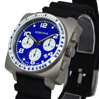 Jam tangan kustom mewah kualitas terbaik jam tangan pria Titanium persegi Super bercahaya VK63 jam tangan pria Chronograph