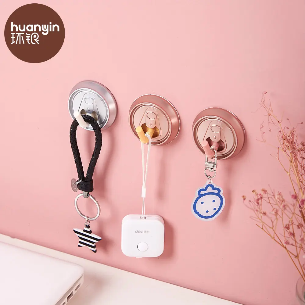 Adhesive Bathroom Hook Nordic Kitchen Bathroom Plastic Adhesive Hook Key Holder Wall