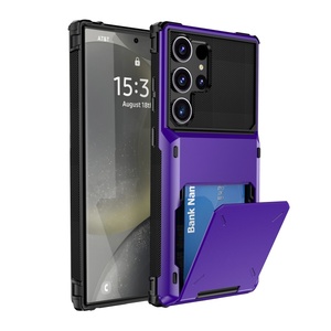 Étui portefeuille coulissant pour carte <span class=keywords><strong>de</strong></span> crédit pour <span class=keywords><strong>Samsung</strong></span> <span class=keywords><strong>Galaxy</strong></span> Note 9 Note 10 Note 20 Ultra <span class=keywords><strong>S7</strong></span> S8 S9 Plus S10 Plus S20 - Product Image 1
