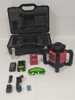 Niveau laser rotatif à faisceau vert, auto-nivelant, étanche, batterie au lithium rechargeable pour la construction, l'arpentage et les travaux en extérieur