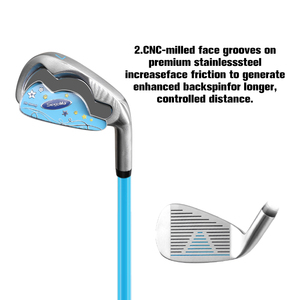 Ensemble complet de clubs de golf légers pour enfants (garçons et filles) avec sac de golf OEM personnalisé, comprenant driver, fers et putter - Product Image 2