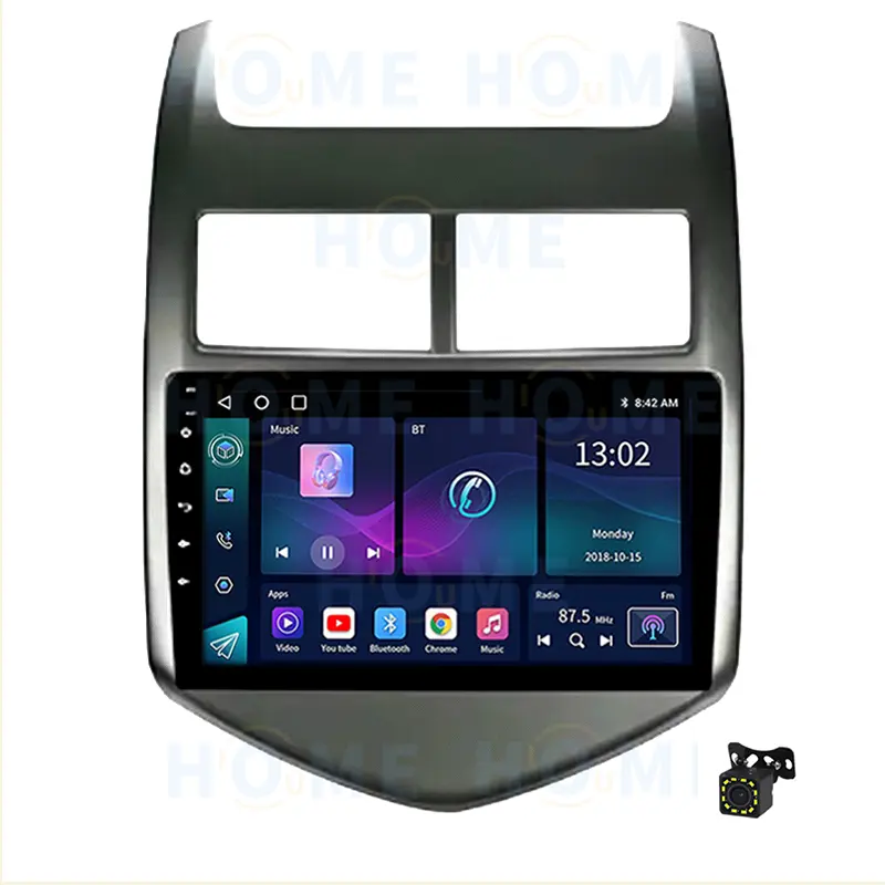 Android 10 araba radyo DVD OYNATICI için Chevrolet Aveo / Sonic 2011-2016 Carplay multimedya GPS navigasyon oto 4G WiFi Stereo ünitesi