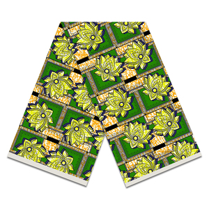 Tissu Wax <span class=keywords><strong>En</strong></span> Coton Pur Lin Africain Traditionnel Tie-Dye Africain Tissu Wax Aux Fleurs Tropicales Fabric Pour Robes Africaines - Product Image 4