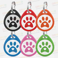 2025 Neues Einfaches QR-Code Luxus Langlebiges Epoxid Abreißbares Reflektierendes Personalisiertes Haustier Katze Hund Identifikations-ID-Etikett