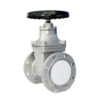 Válvula de Compuerta Deslizante Manual de Acero Inoxidable SS304 Tipo Enchufe con Sello Suave Modelo Z45X-10P PN16 DN400
