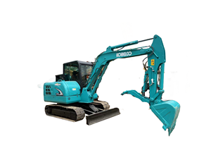 Mini-excavatrice Kobelco SK60 d'occasion, 6 tonnes, moteur, pompe, origine Japon, utilisation agricole et de construction, haute qualité, faible coût - Product Image 1