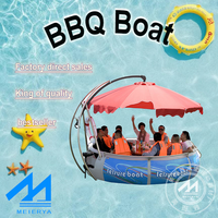 Bateau électrique flottant pour jeux d'eau artisanat salle à manger loisirs divertissement dans les parcs-1 pièce quantité minimale de commande