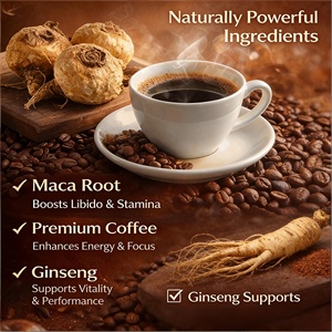 Café de Maca Natural en Polvo, Mejora la Resistencia, Apoyo al Enfoque, Impulso Energético Diario - Product Image 5