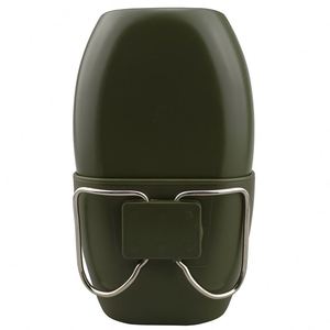 Muestra gratuita: Botella de agua Molle para supervivencia al aire libre con funda, cantimplora táctica con asa y correa para el hombro. - Product Image 1