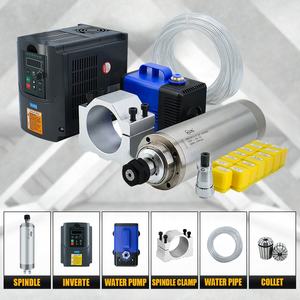 HLTNC CNC Router Parts 2.2kw ER20 Kit de moteur de broche refroidi à l'eau 24000rpm Haute précision 220V/380V 4 roulements Broche pour CNC - Product Image 2