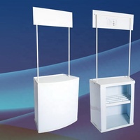 Table de comptoir Portable pour comptoir de Promotion, Stand pliable, kiosque d'exposition sur le commerce, support de banderole