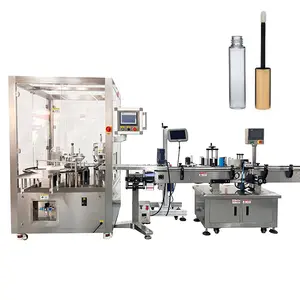 Factory mascara serum bottle spray dropper filling stoppering capping sealing labeling packing machines