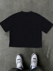 เสื้อยืดคอกลมแขนสั้นพิมพ์ลายดิจิตอลเรียบง่ายสไตล์ลำลองสำหรับผู้ชาย โรงงานเสื้อผ้าสามารถปรับแต่งได้ F10 - Product Image 2