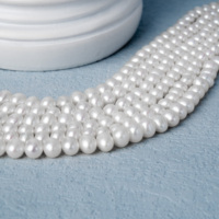AAAAA forme de pomme de terre parfaite 5A perles d'eau douce classique perles faites à la main collier de perles impeccable pour bricolage perles naturelles