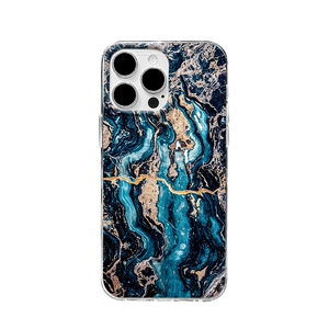 Custodia Trasparente in TPU con Motivo Marmo Blu Nero <span class=keywords><strong>Oro</strong></span> di Lusso, <span class=keywords><strong>Cover</strong></span> Antiurto con Arte Fluida Astratta per <span class=keywords><strong>iPhone</strong></span> 17 16 15 14 13 Pro Max - Product Image 6