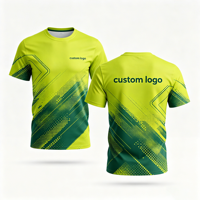 T-shirts personnalisés en polyester à impression intégrale, séchage rapide, vente en gros pour événements d'entreprise, cadeaux, uniformes, commande en gros