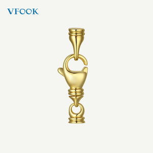 Vfook Tùy Chỉnh Tôm Hùm Clasp Với End Cap Bất Vàng 14K 18K Vòng Cổ Vòng Đeo Tay Kết Nối Của Phụ Nữ Người Đàn Ông Của Đồ Trang Sức Làm Clasp - Product Image 1