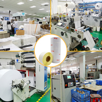 Fabricante Chino Ofrece Rollo Jumbo Térmico de Etiquetas Térmicas con Líneas Perforadas, Impresión a Todo Color, Etiqueta de Envío con Código de Barras