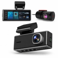 VIEVGUARB V116 Caméra de tableau de bord double 4K avant et arrière, caméra arrière 1080P, WiFi, GPS avec écran 3,2 pouces, mode stationnement, enregistreur de voiture