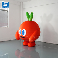Ballons publicitaires gonflables personnalisés pour carottes et légumes, matériau en peluche, costume portable de mascotte