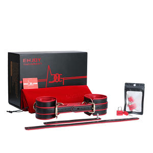 革ボンデージ手錠精巣トラクションSMトレーニングセット奴隷支配楽しいゲームタイの手カップル大人のおもちゃ卸売 - Product Image 6