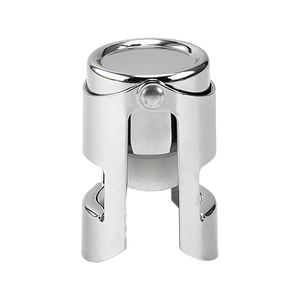 Tappo di Alta Qualità in Acciaio Inossidabile con Sigillo Sottovuoto per Vino e Spumante, Tappo in Metallo per Bottiglie di Champagne - Product Image 1
