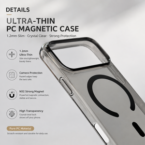Funda Ultrafina Minimalista Transparente de TPU+PC para 17 Air 18 Pro Max 15 con Carga Magnética, Precio de Fábrica, Venta al Por Mayor - Product Image 3