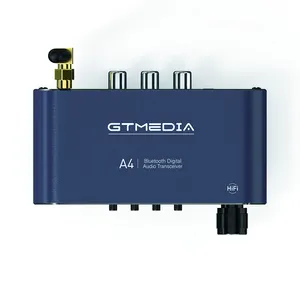 GTMEDIA A4 Bluetooth 5.1, penerima dan pemancar 4 IN 1 adaptor Audio untuk bekerja