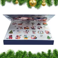 Kinderdag Verrassing Mysterie Blinde Doos Cadeau Adventskalender Set Nieuwjaar Kerst Tellen Geschenkdoos Matte Laminering Spons
