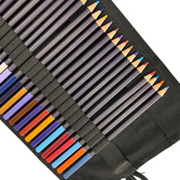 Nouvel ensemble de crayons de couleur en bois de peuplier 24 couleurs, style créatif 2026, avec logo personnalisé et impression UV, pour étudiants et enfants