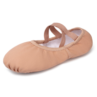 Chaussons de ballet professionnels en toile extensible 100% coton, souples, pour femmes et filles, sans lacets, semelle fendue, stock US, prix de gros