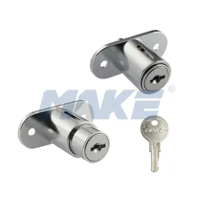 MK504-2 Zinc Widely Used Superior Quality Wooden Furniture Drawer Lock Mechanical Push Button Cabinet Lock Drawer Lock